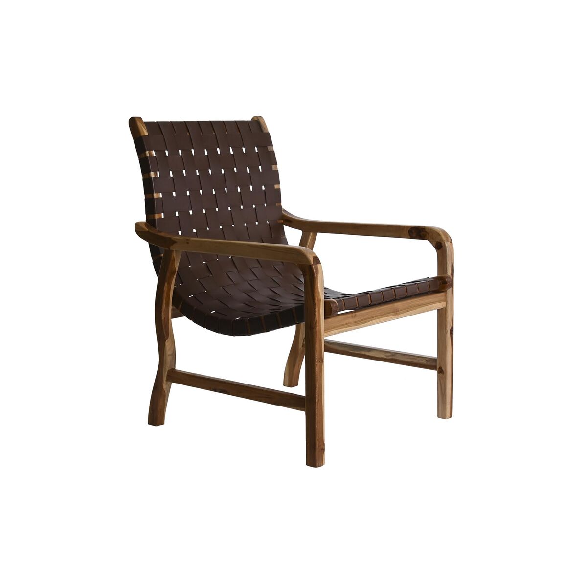 Fåtölj DKD Home Decor Brun Teak 66 x 73 x 96 cm