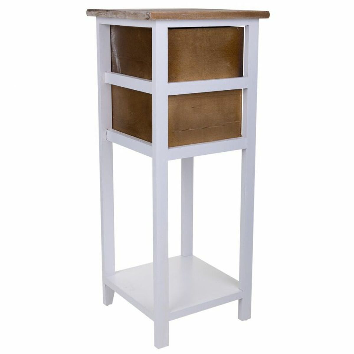 Nattduksbord Alexandra House Living Vit 30 x 73 x 30 cm - 5