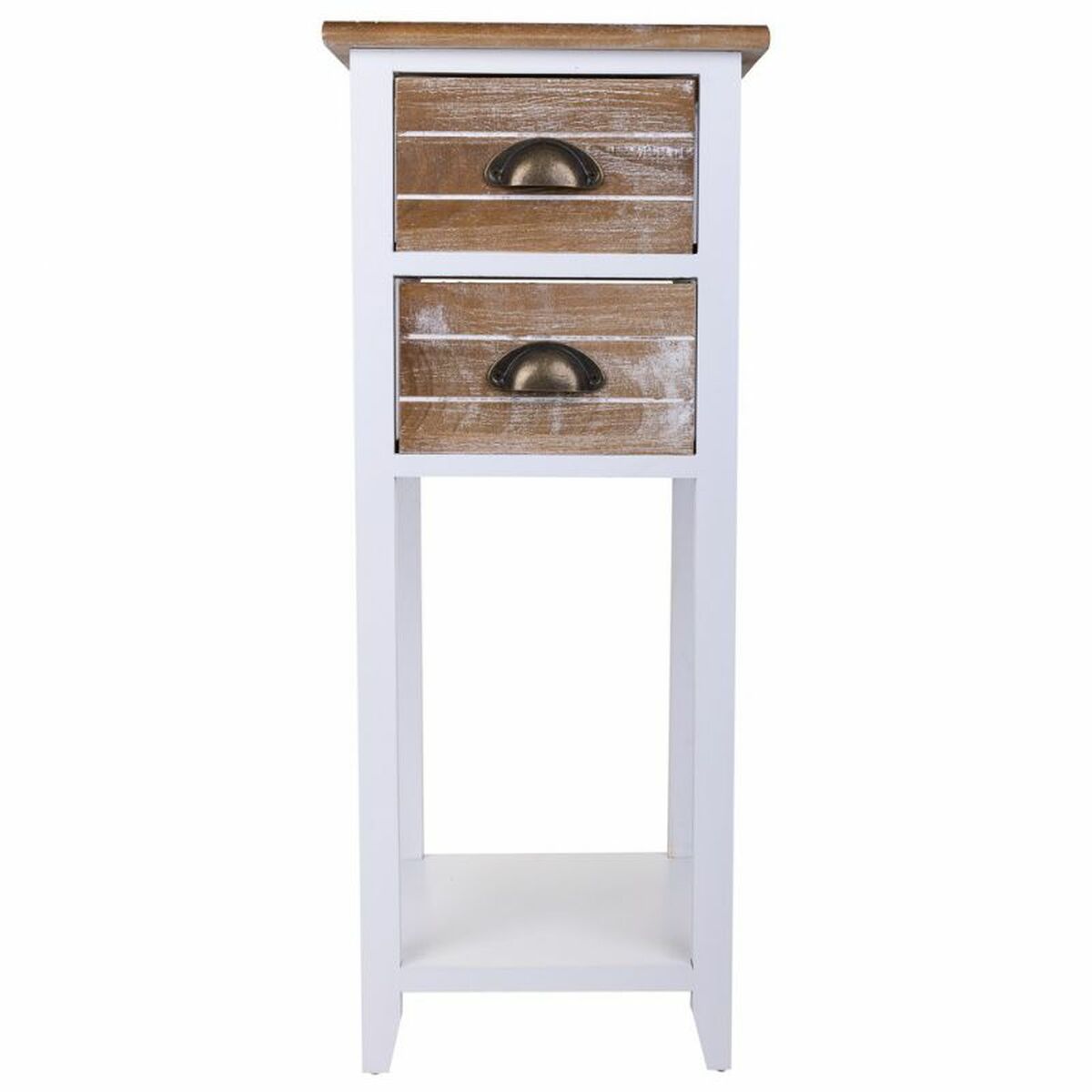 Nattduksbord Alexandra House Living Vit 30 x 73 x 30 cm - 3