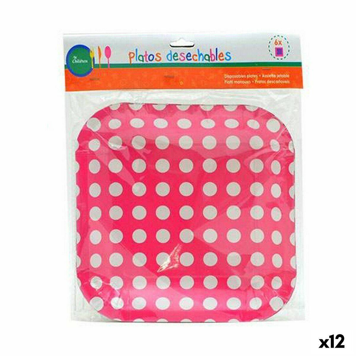Tallriksset Poäng Disponibel 24 x 2 x 19 cm (12 antal) - 3