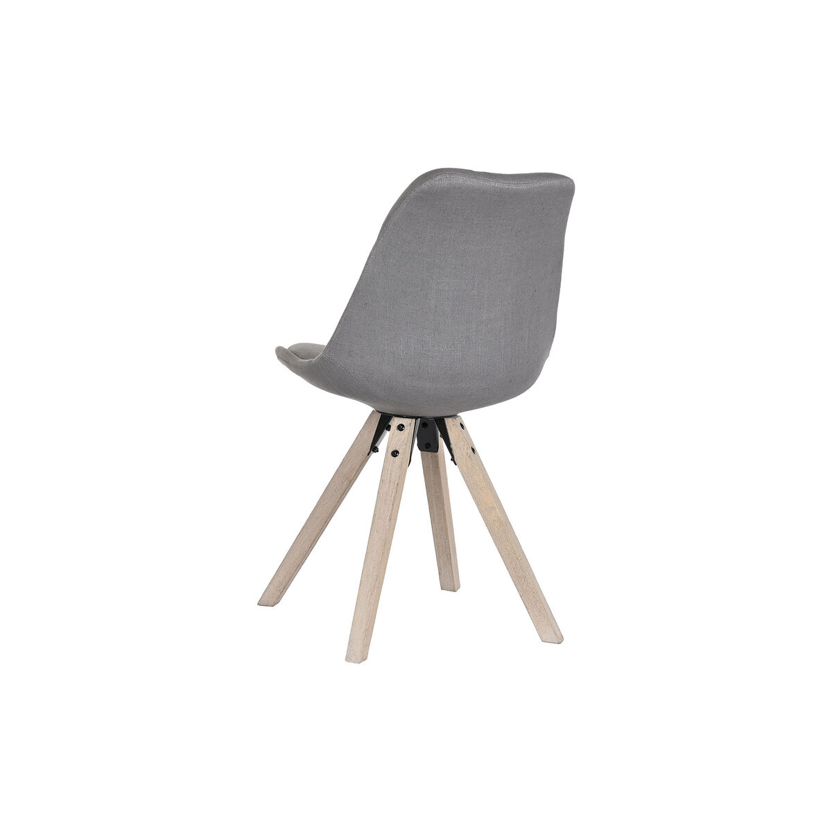 Matsalsstol DKD Home Decor Polyester Mörkgrå Tölgy (48 x 44 x 84 cm) - 6