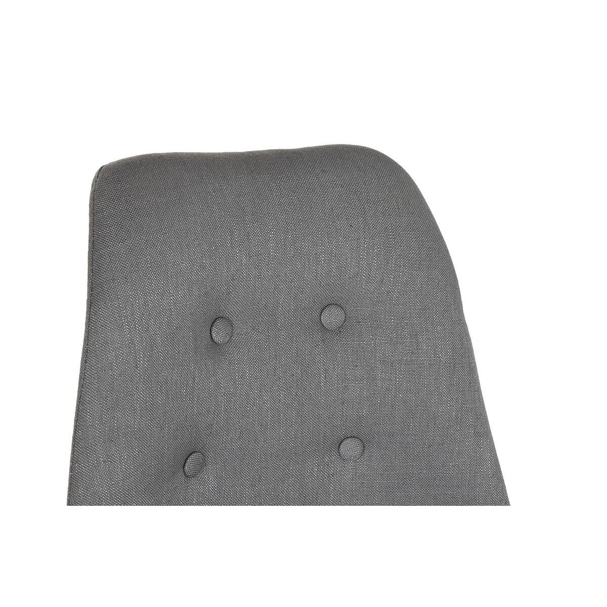 Matsalsstol DKD Home Decor Polyester Mörkgrå Tölgy (48 x 44 x 84 cm) - 2