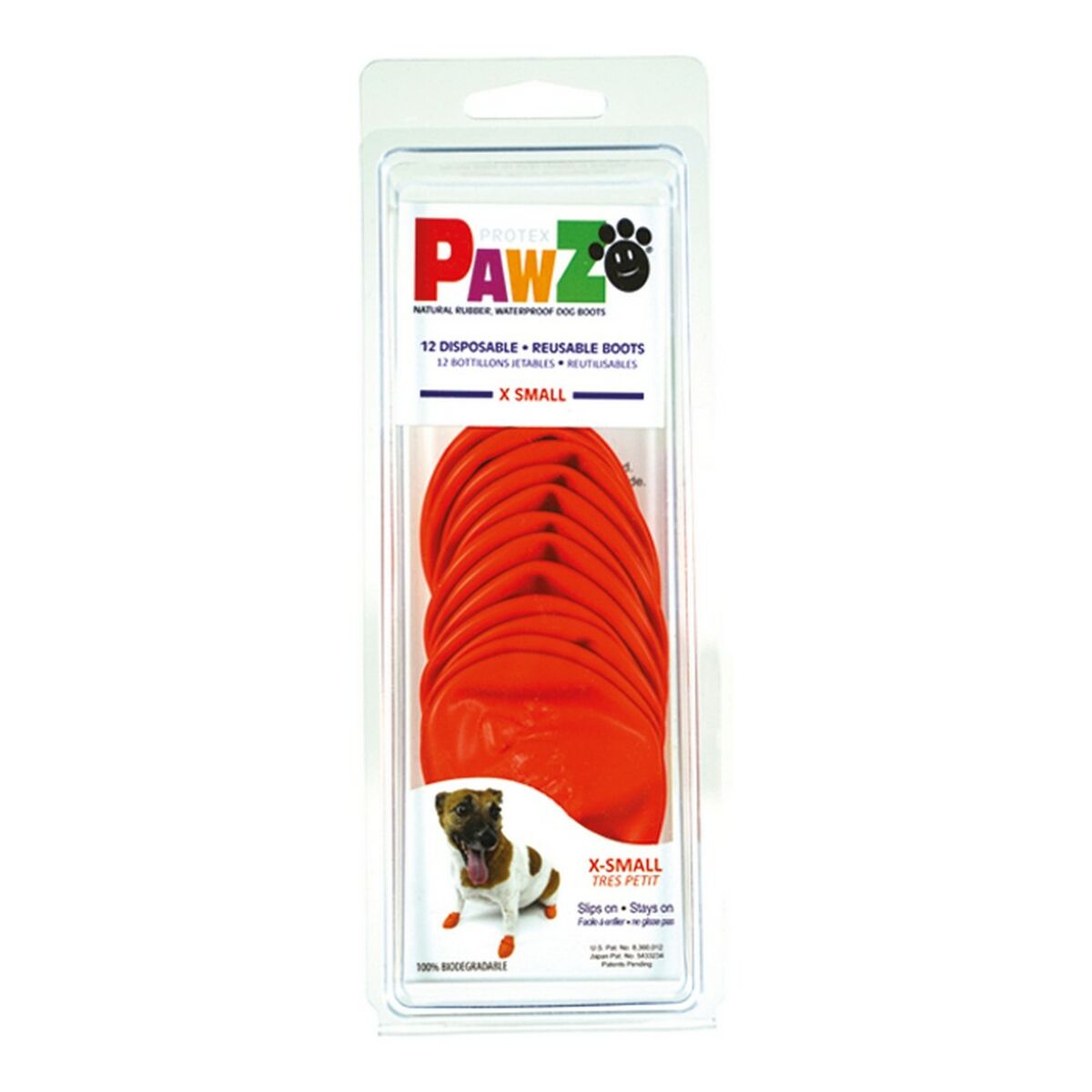 Skor Pawz Hund Orange XS - 4