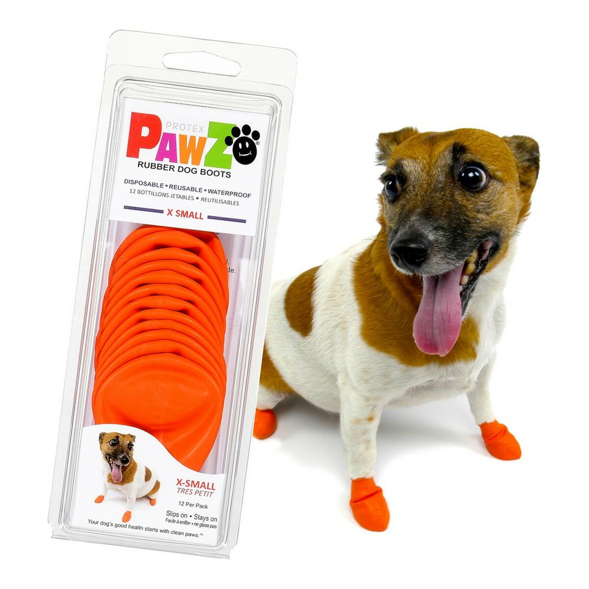 Skor Pawz Hund Orange XS - 3