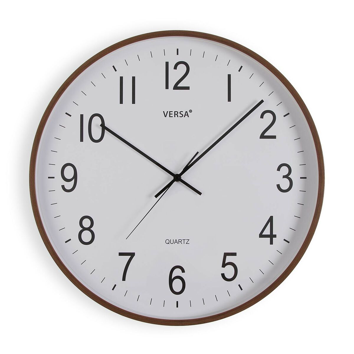 Väggklocka Versa Plast Kvarts Trä MDF 5,2 x 50 x 50 cm