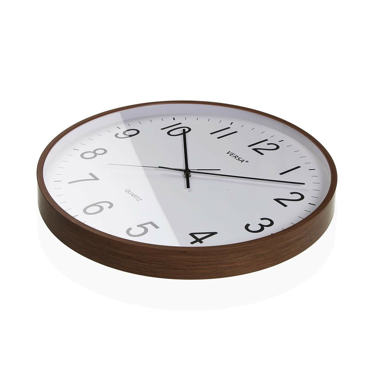Väggklocka Versa Plast Kvarts Trä MDF 5,2 x 50 x 50 cm - 2