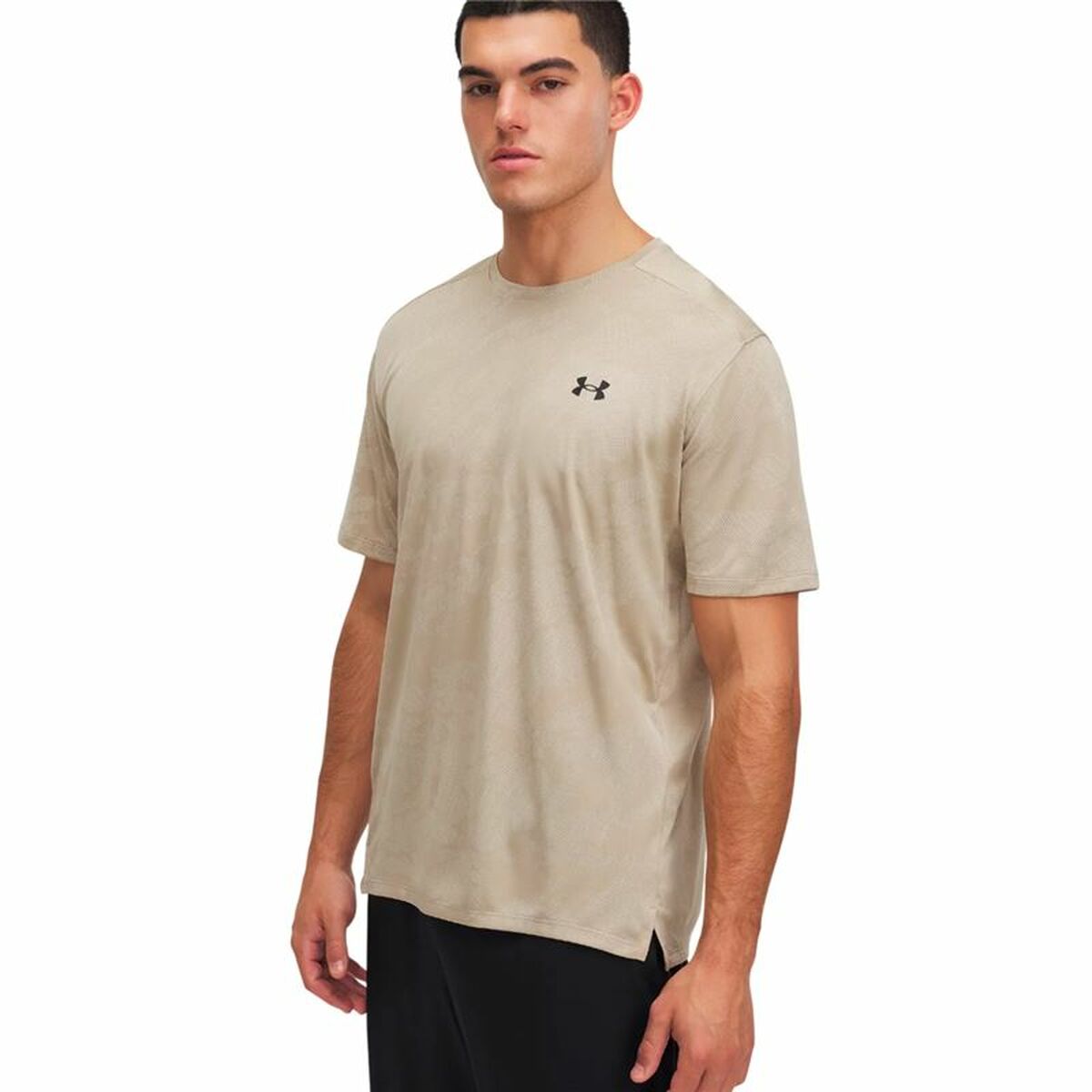 T-shirt med kortärm Herr Under Armour Tech Ljusbrun