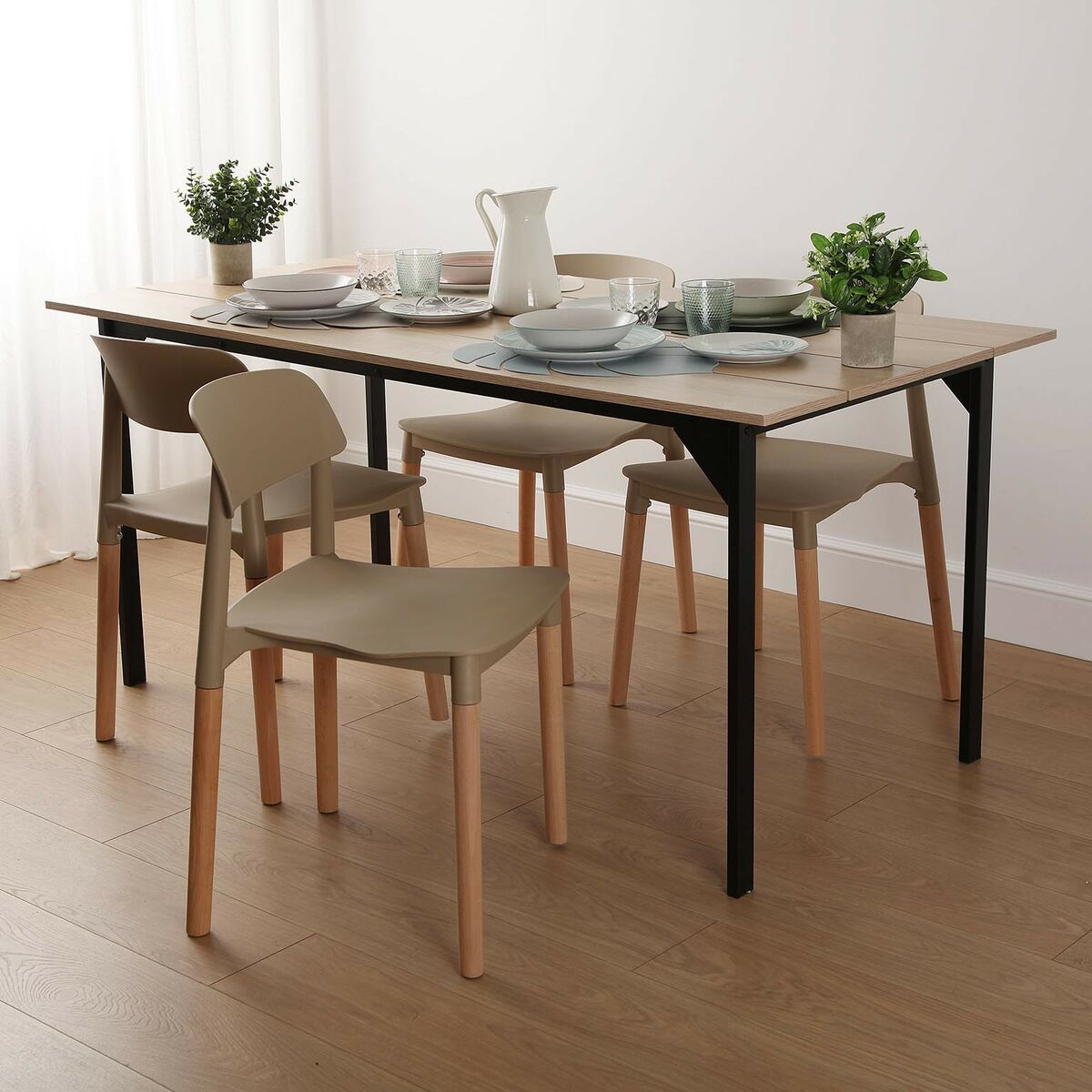 Stol Versa Beige 45 x 76 x 42 cm (4 antal) - 3