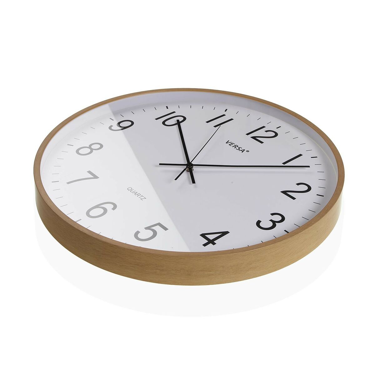 Väggklocka Versa Plast Kvarts Trä MDF 5,2 x 50 x 50 cm - 2