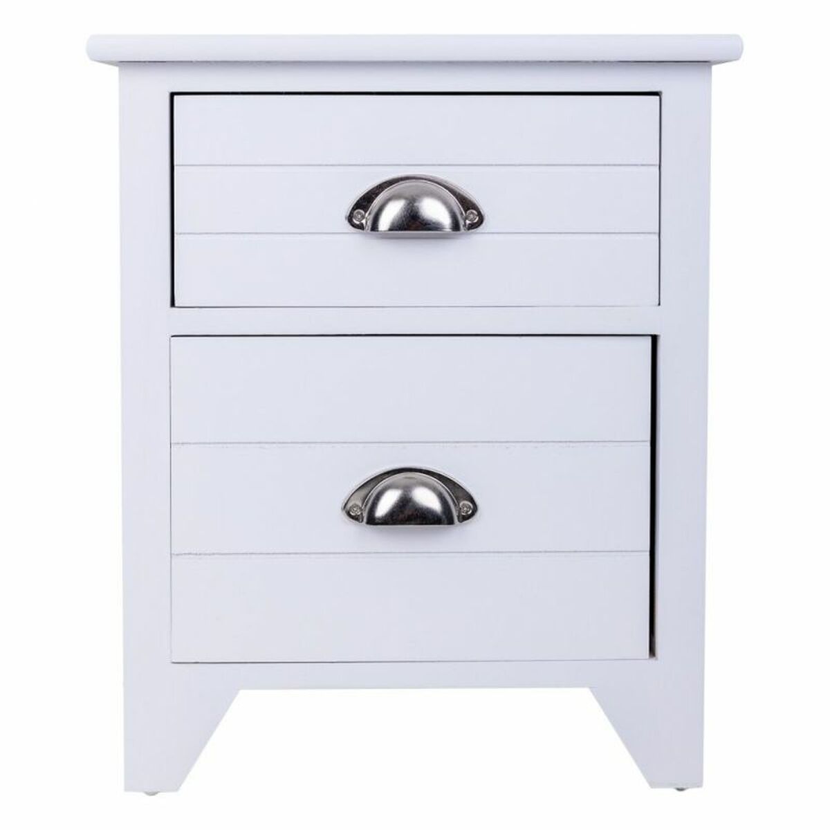 Nattduksbord Alexandra House Living Vit 28 x 45 x 38 cm - 3