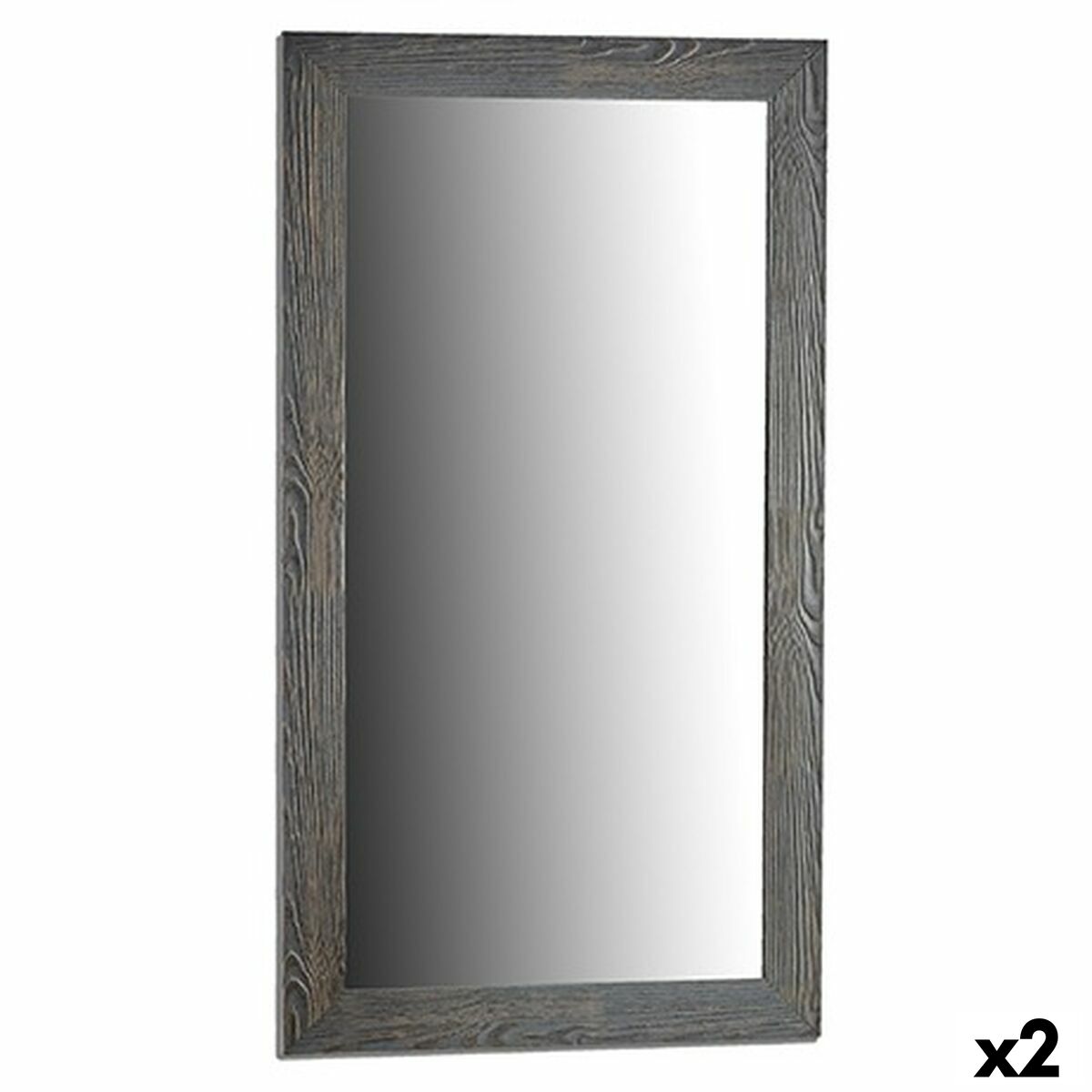 Väggspegel Gift Decor Grå 75,5 x 135,5 x 1,5 cm Rektangulär (2 antal) - 3