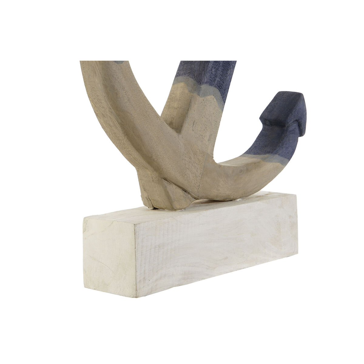 Prydnadsfigur Home ESPRIT Blå Vit Grå Ankare Medelhavs 37,5 x 7,5 x 52 cm - 2