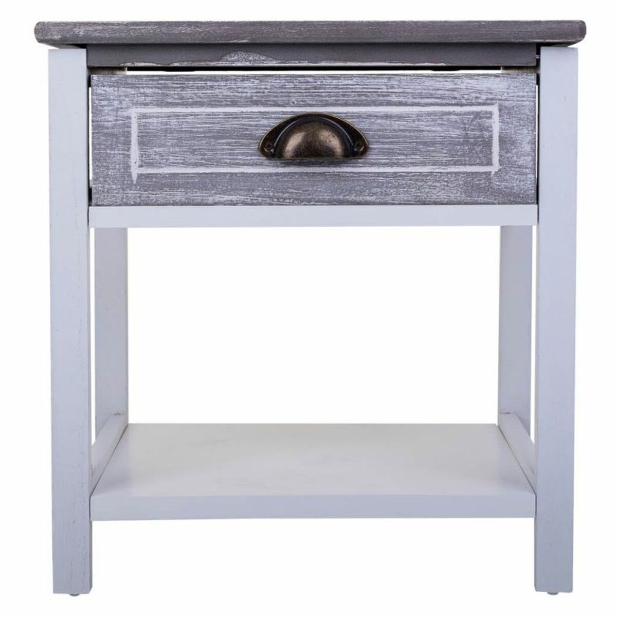 Nattduksbord Alexandra House Living Vit 29 x 42 x 40 cm - 3