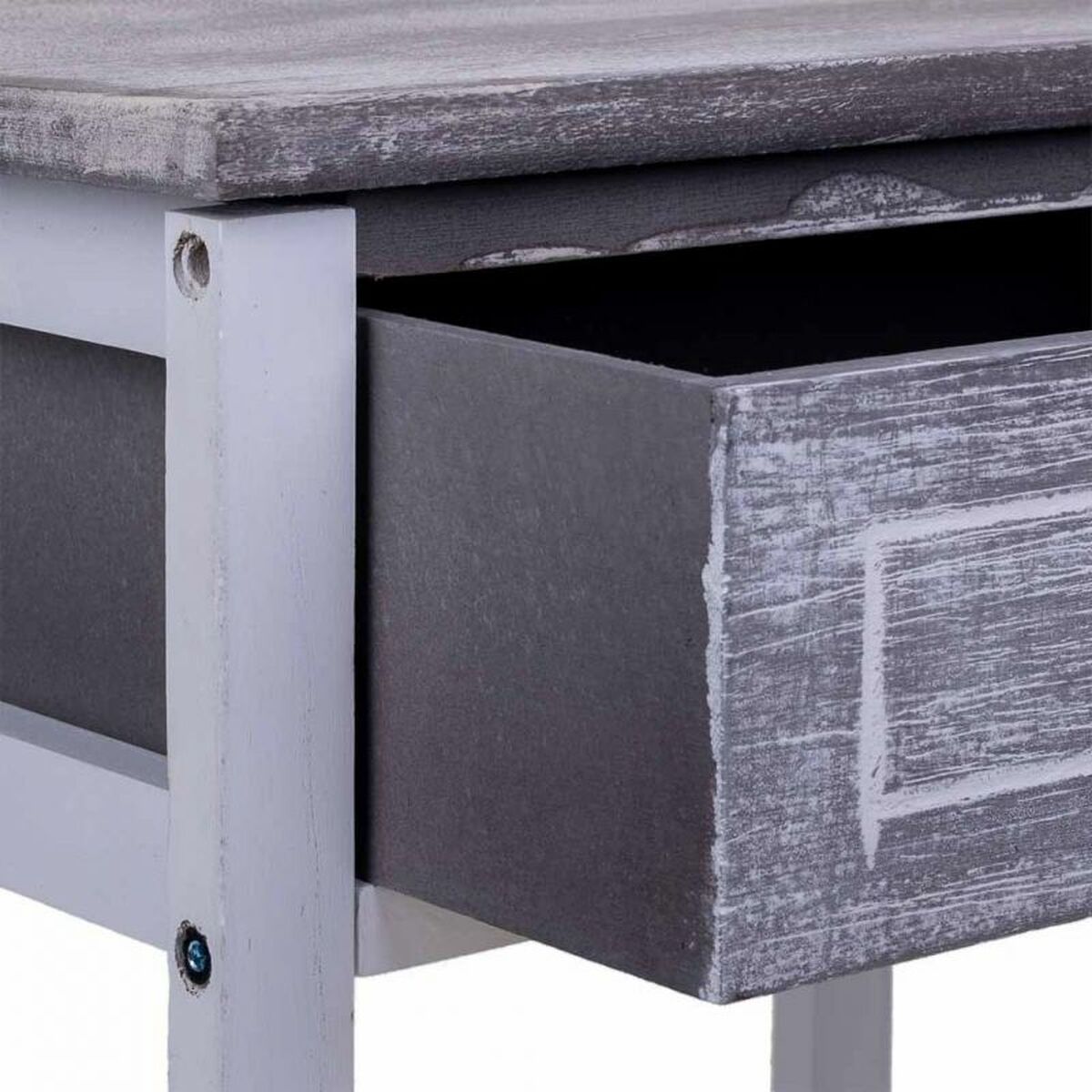 Nattduksbord Alexandra House Living Vit 29 x 42 x 40 cm - 7