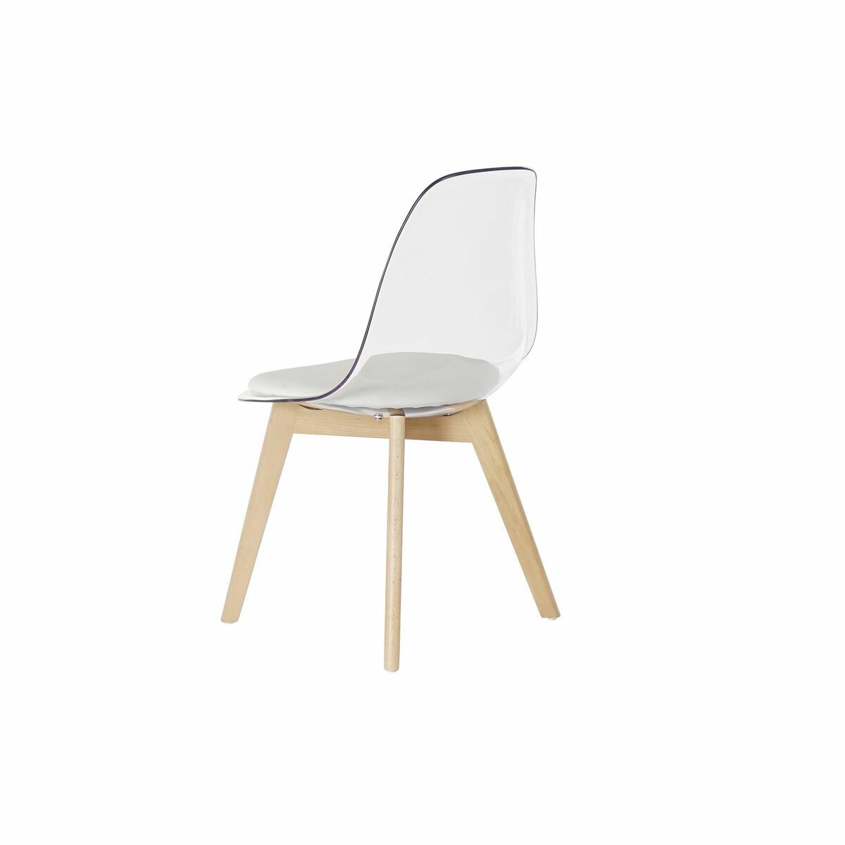 Matsalsstol DKD Home Decor Vit Trä Polykarbonater (Renoverade A) - 6