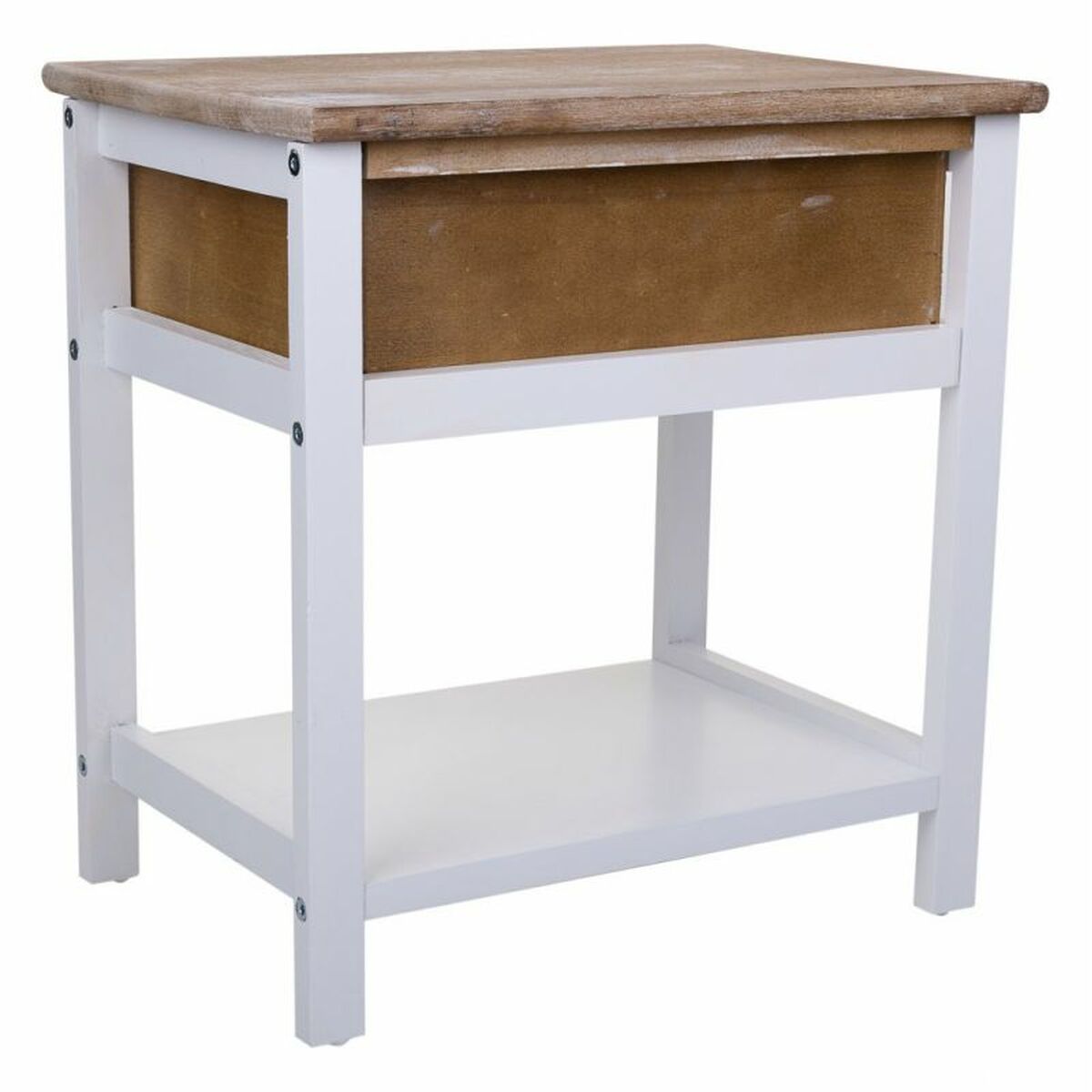Nattduksbord Alexandra House Living Vit 29 x 42 x 40 cm - 6