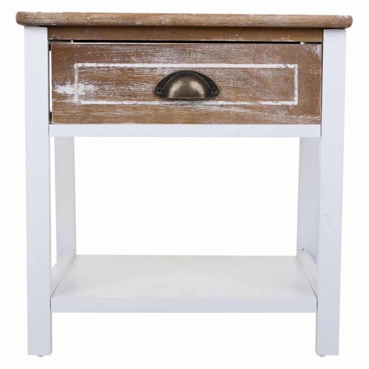 Nattduksbord Alexandra House Living Vit 29 x 42 x 40 cm - 4