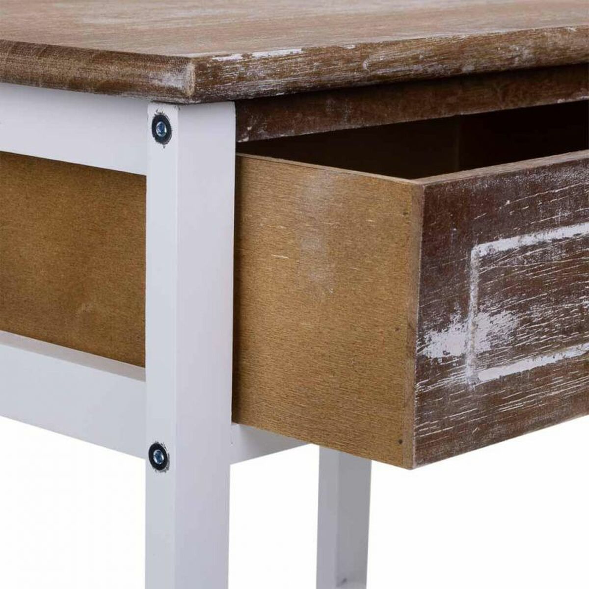 Nattduksbord Alexandra House Living Vit 29 x 42 x 40 cm - 7