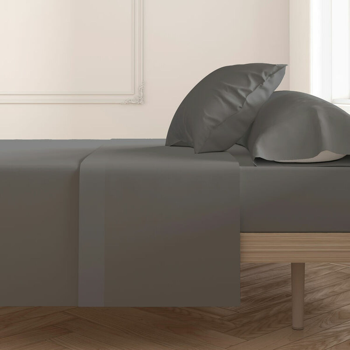 Överlakan Happy Home Mix Colors Antracitgrå Säng 120 - 2