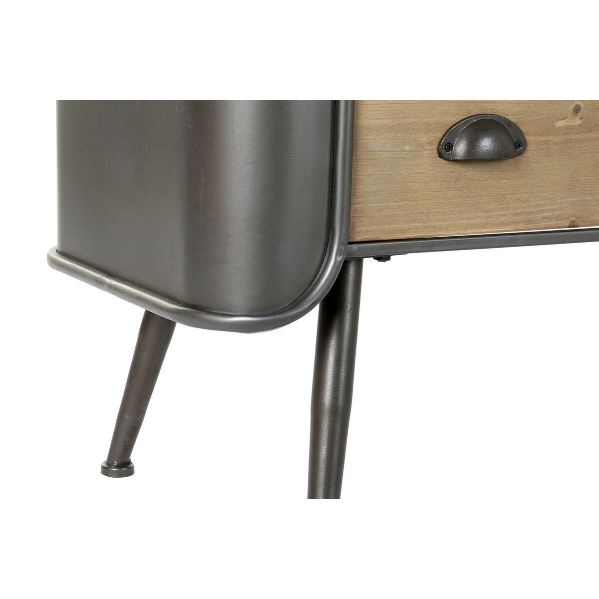 Kommod DKD Home Decor Grå Naturell Metall Gran Loft 97 x 37 x 79 cm - 3