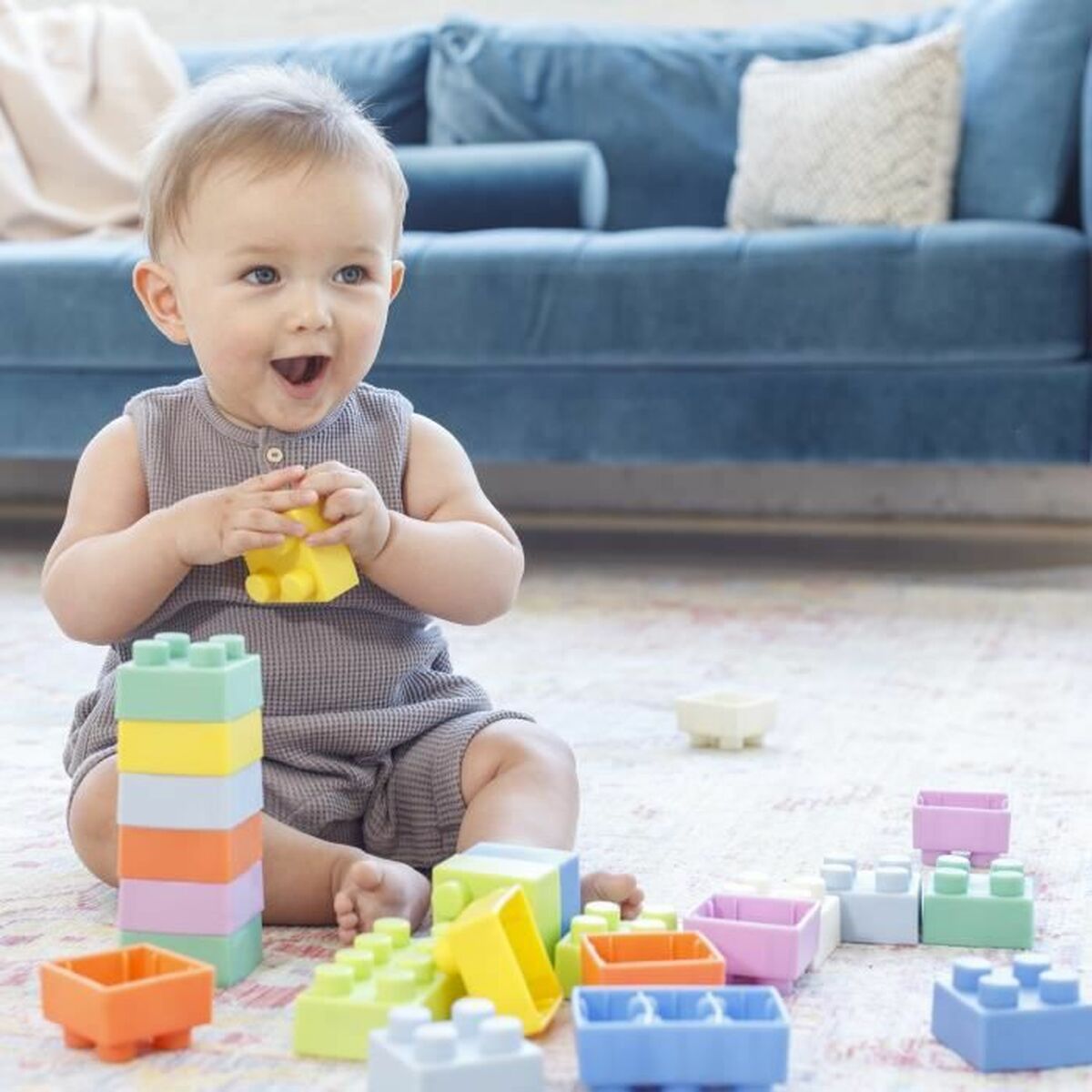 Staplingsbara block Infantino Super Soft - 6