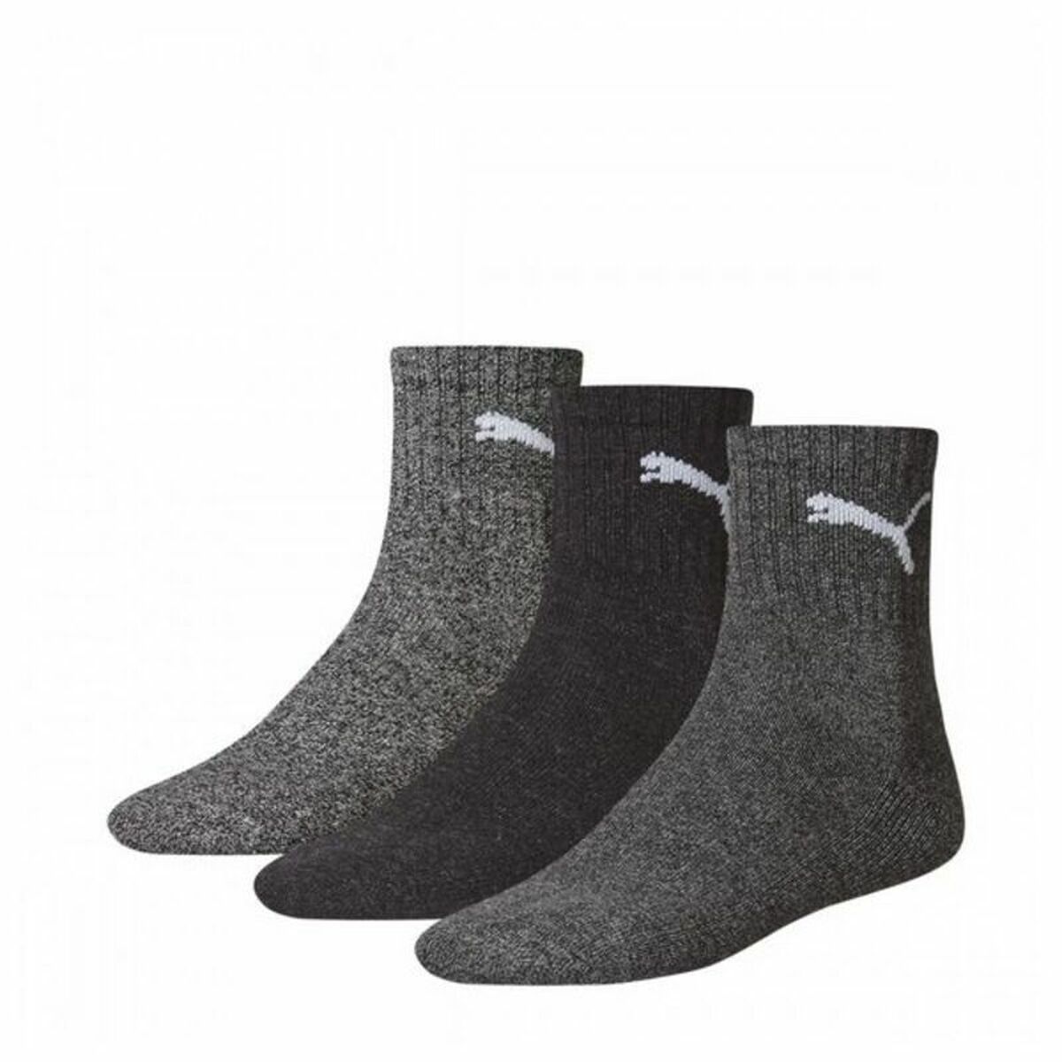 Sportstrumpor Puma SHORT CREW (3 Par) Grå - 5
