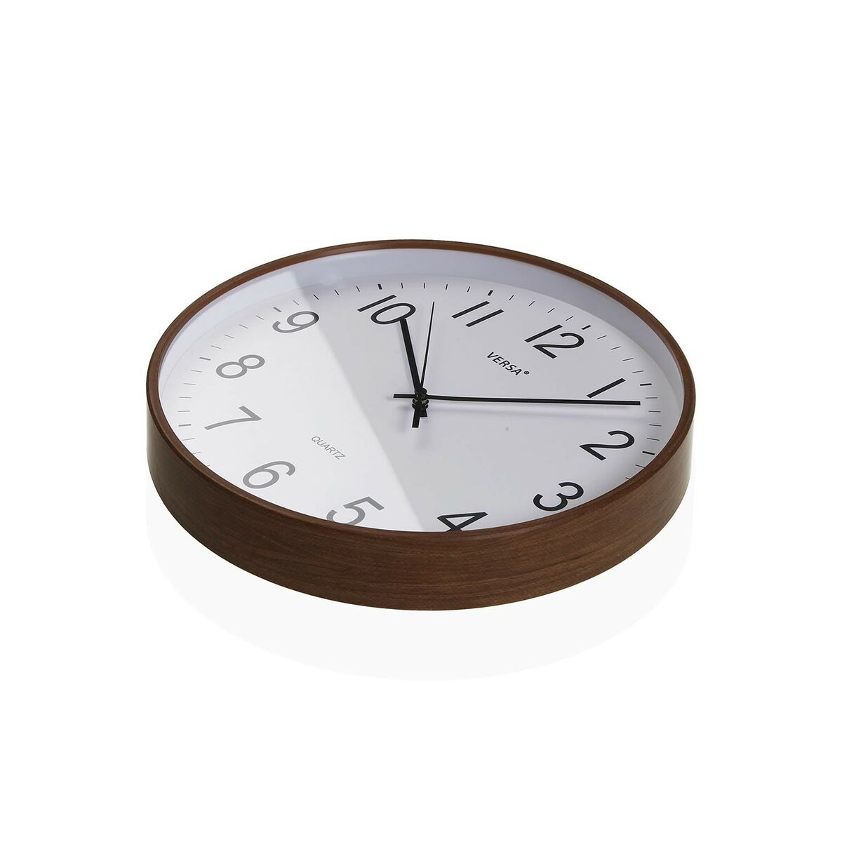 Väggklocka Versa Plast Kvarts Trä MDF 4 x 30 x 30 cm - 2