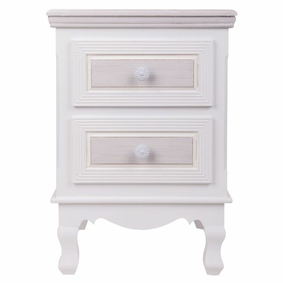 Nattduksbord Alexandra House Living Vit 33 x 53 x 37 cm - 5