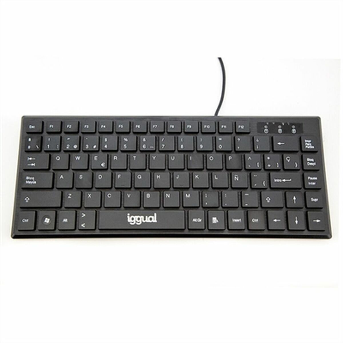 Tangentbord iggual Teclado USB compacto TKL Slim TKL-USB negro Svart - 2