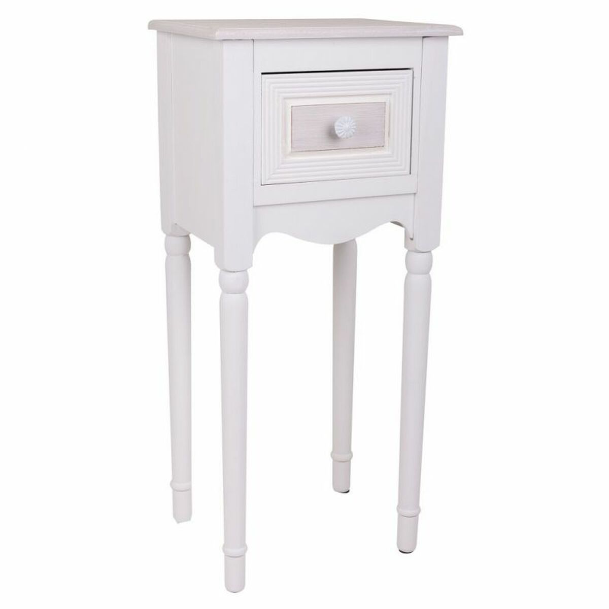 Nattduksbord Alexandra House Living Vit 26 x 72 x 33 cm - 7