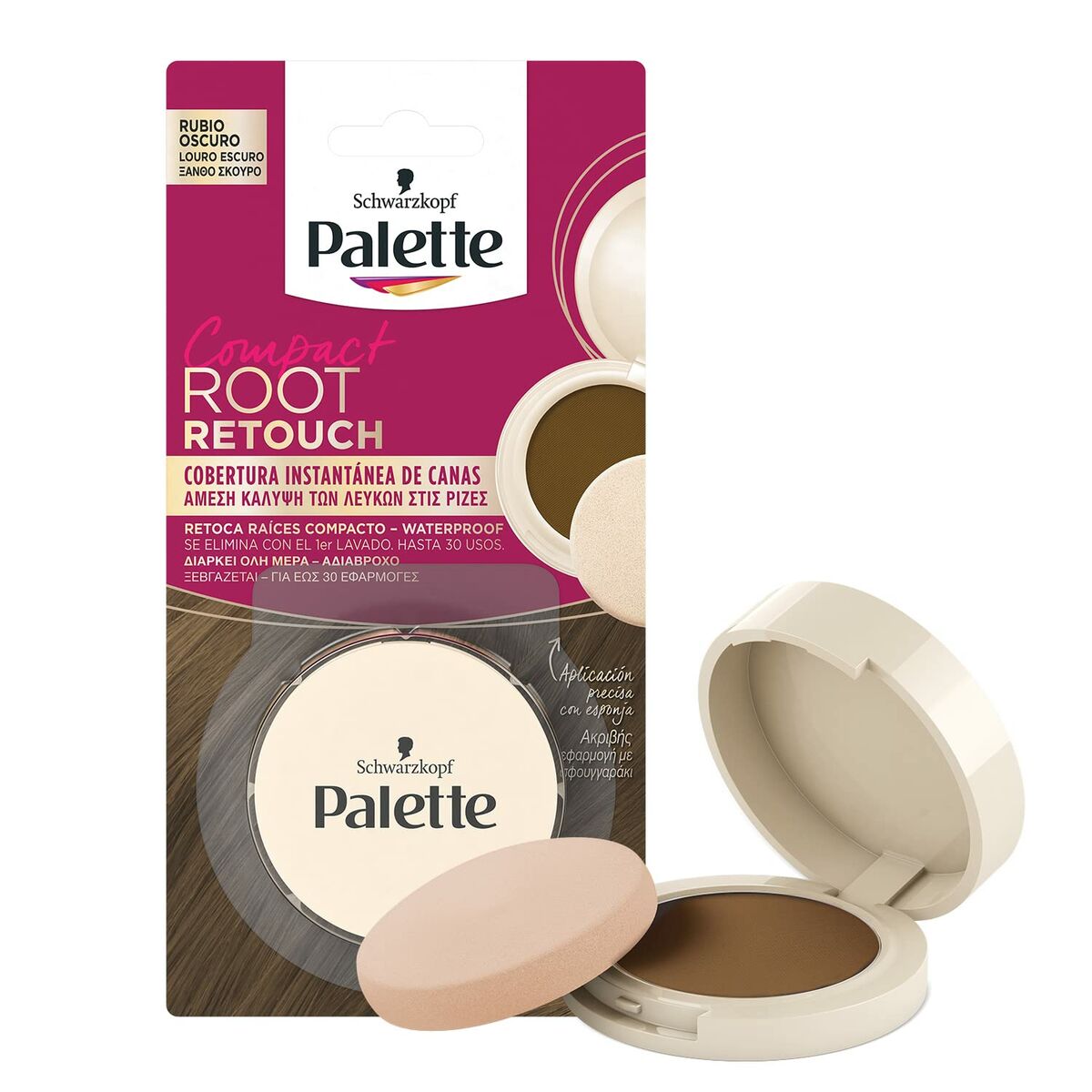 Färgkorrigerande sprej Schwarzkopf Root Retouch Mörkblond 3 g Kompakt