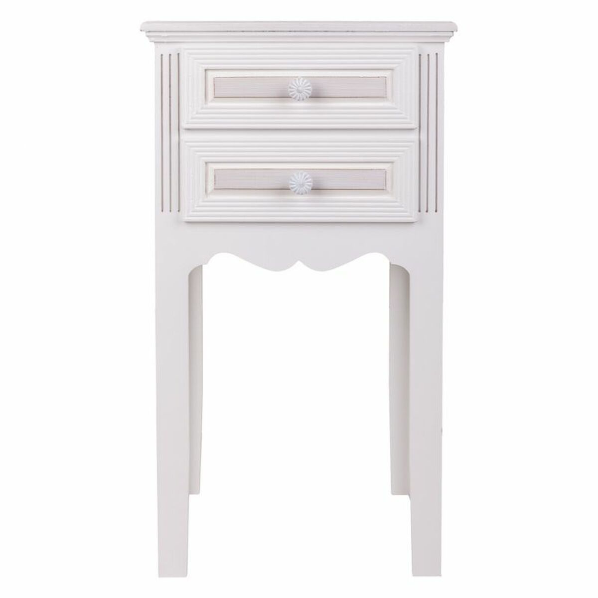 Nattduksbord Alexandra House Living Vit 28 x 69 x 38 cm - 4