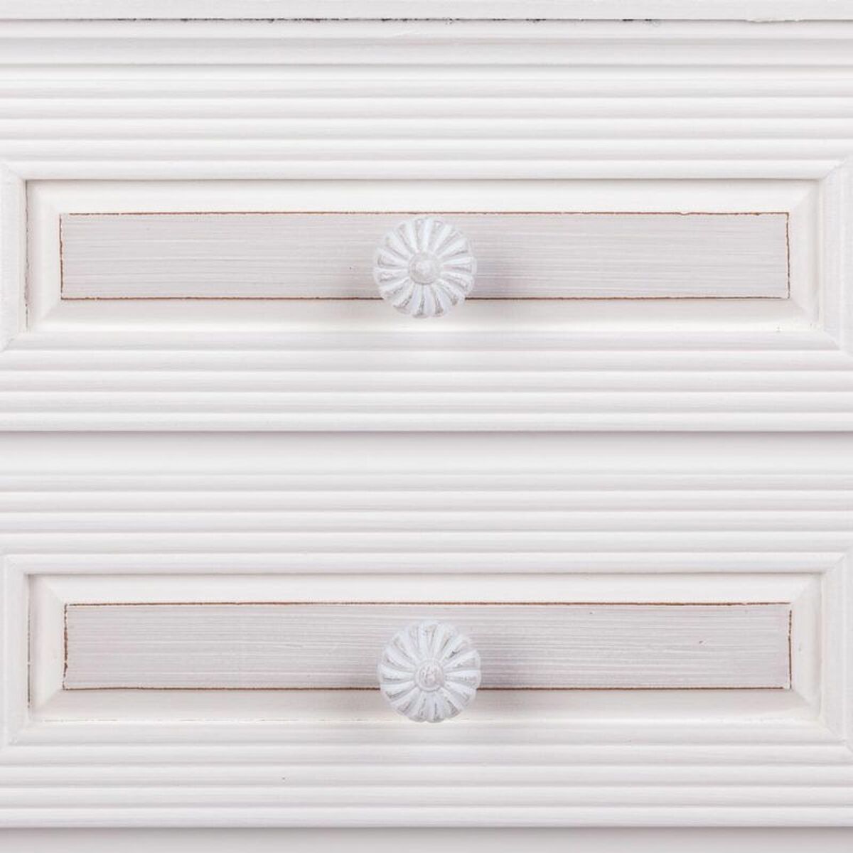 Nattduksbord Alexandra House Living Vit 28 x 69 x 38 cm - 8