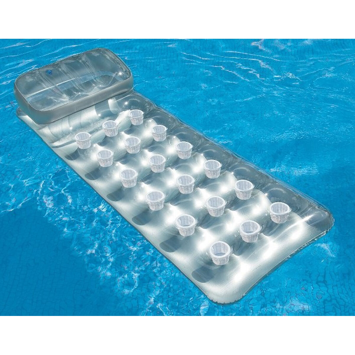 Luftmadrass Intex 18 Glas Silvrig 188 x 30 x 71 cm - 7
