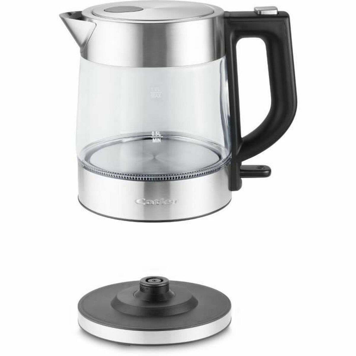 Vattenkokare Catler KE 411 Glas Rostfritt stål 2200 W 1 L - 3