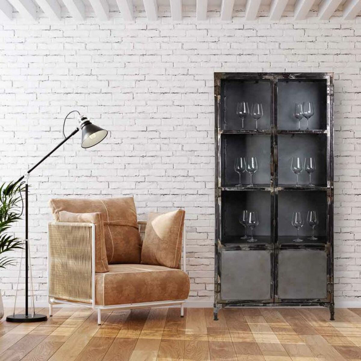 Visningsställ Alexandra House Living Järn 40 x 190 x 90 cm - 2