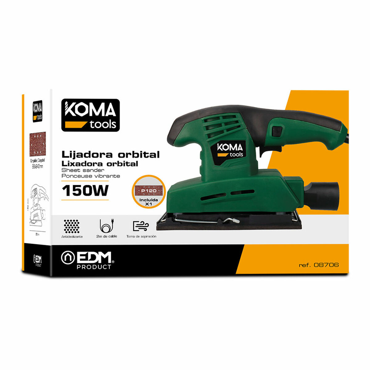 Excenterslip Koma Tools 150 W - 7