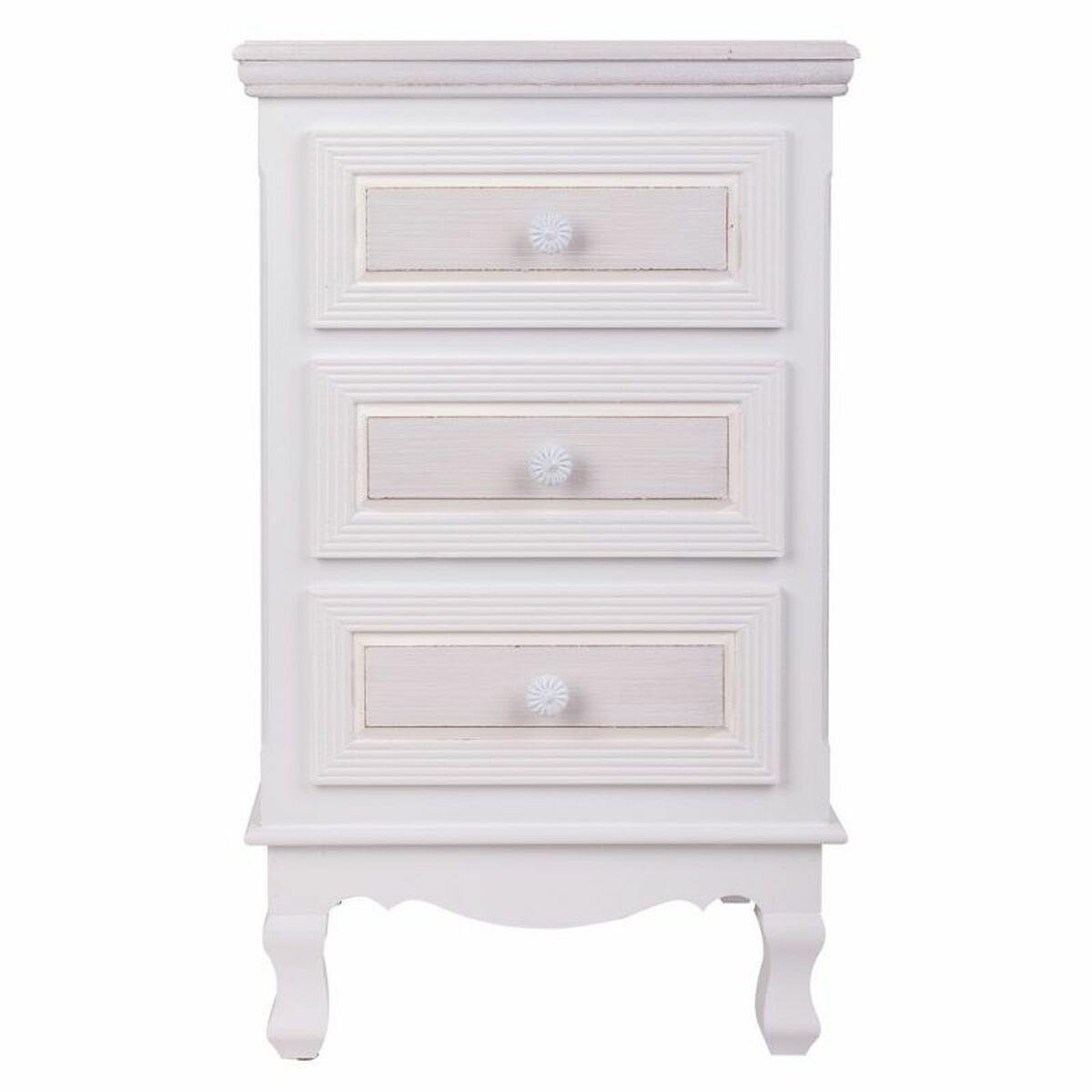 Nattduksbord Alexandra House Living Vit 33 x 68 x 41 cm - 2