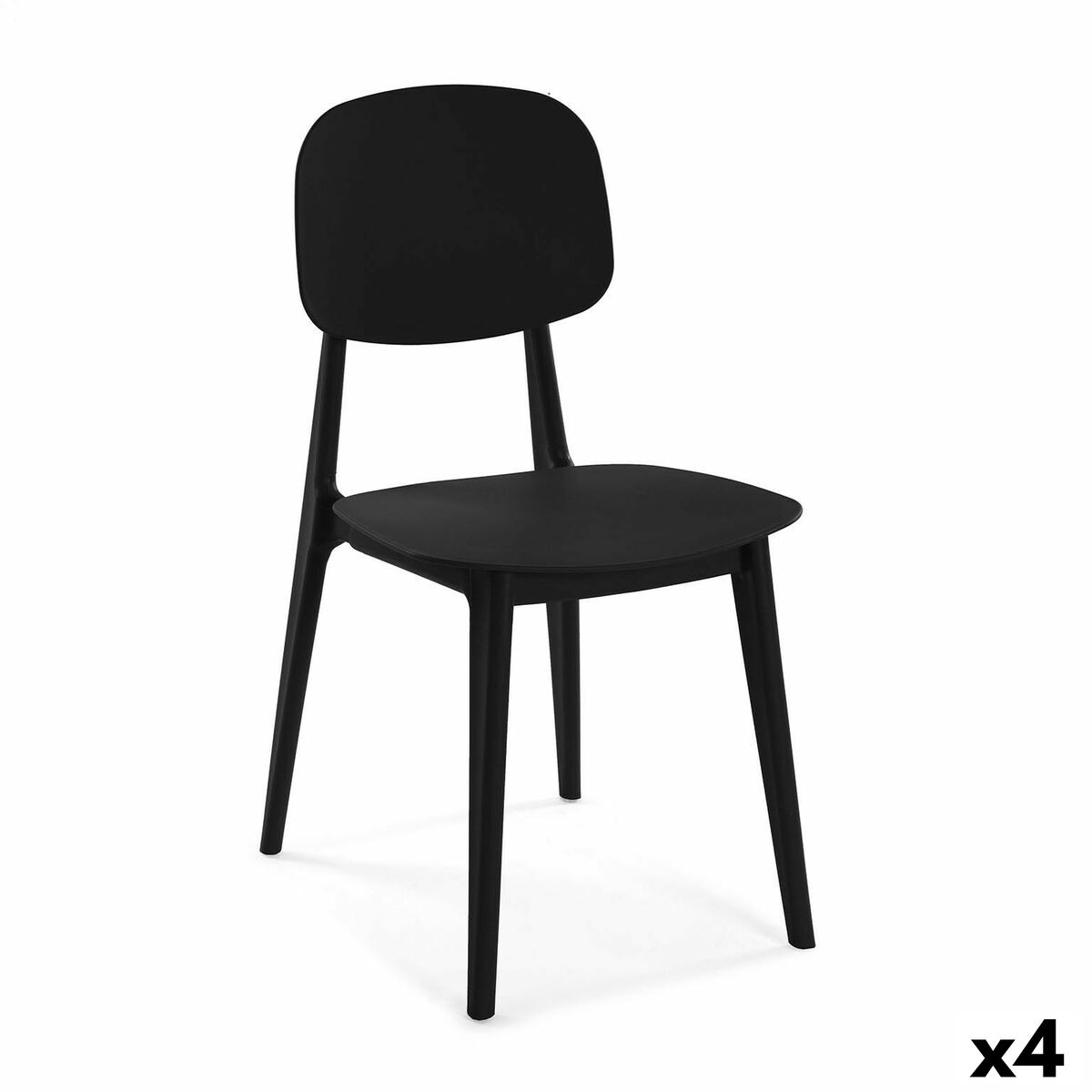 Stol Versa Svart 39,5 x 80 x 41,5 cm (4 antal)