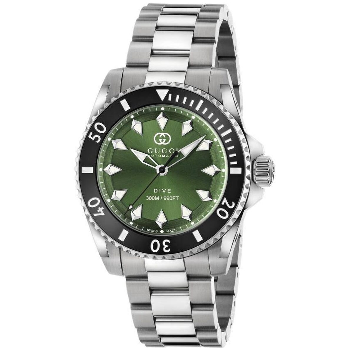 Herrklocka Gucci YA136363 Silvrig