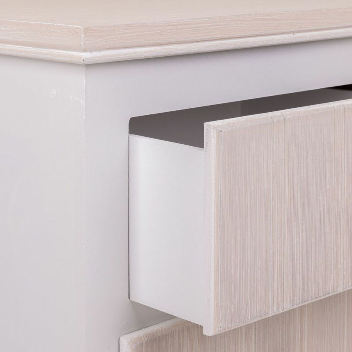 Nattduksbord Alexandra House Living Vit 30 x 50 x 40 cm - 7