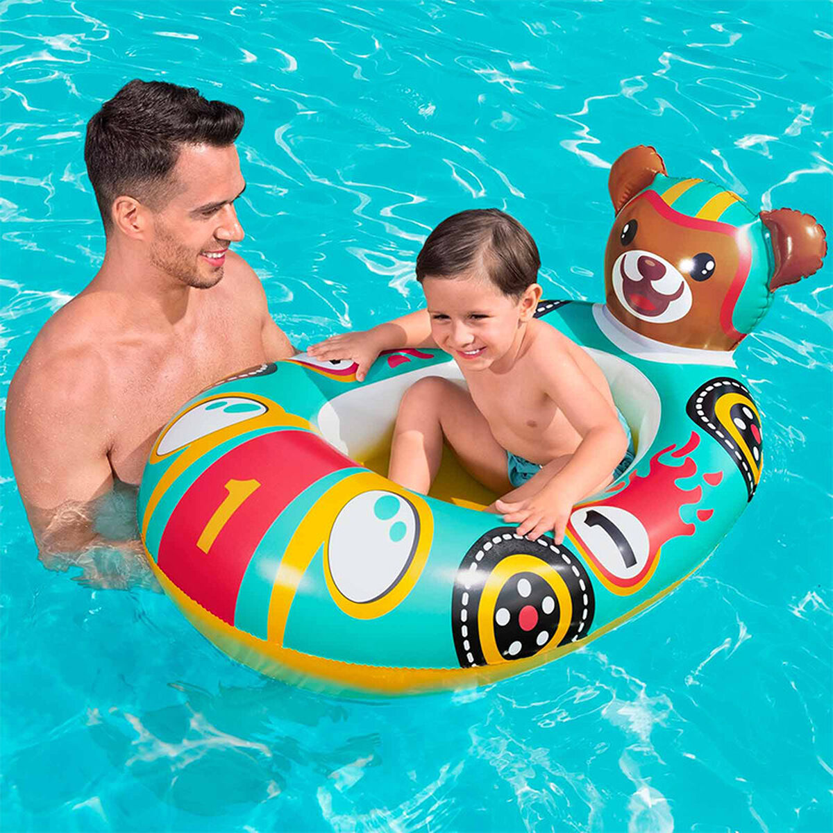 Bestway Lekbåt Uppblåsbar Räv 94x66 cm för barn över 3 år Strand och Pool 34168 - 4