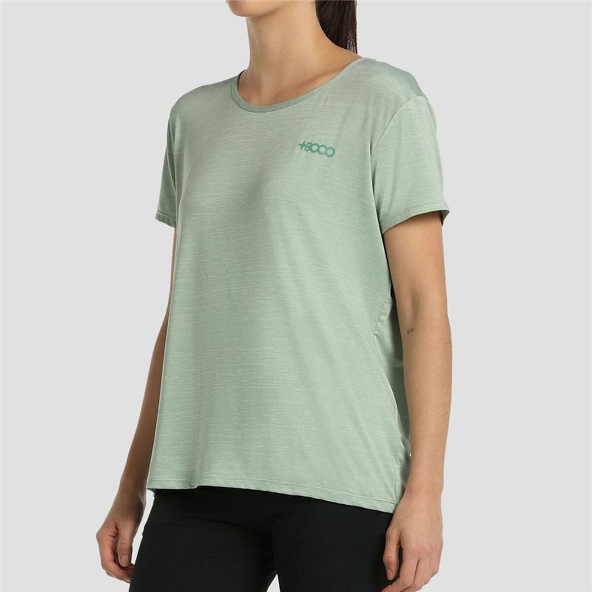 T-shirt med kortärm Dam +8000 Acacia Blå - 4