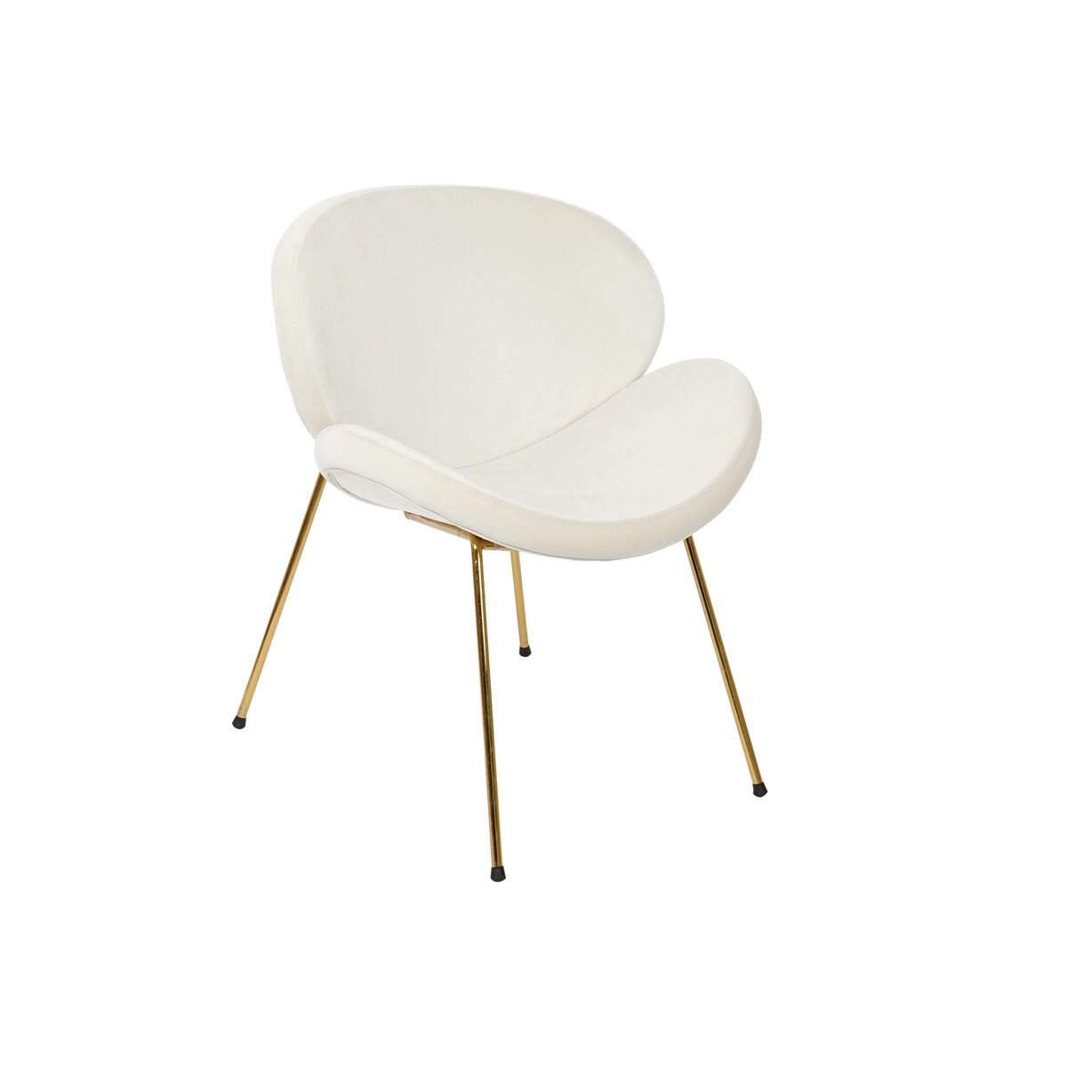 Stol DKD Home Decor Vit Gyllene 63 x 57 x 73 cm