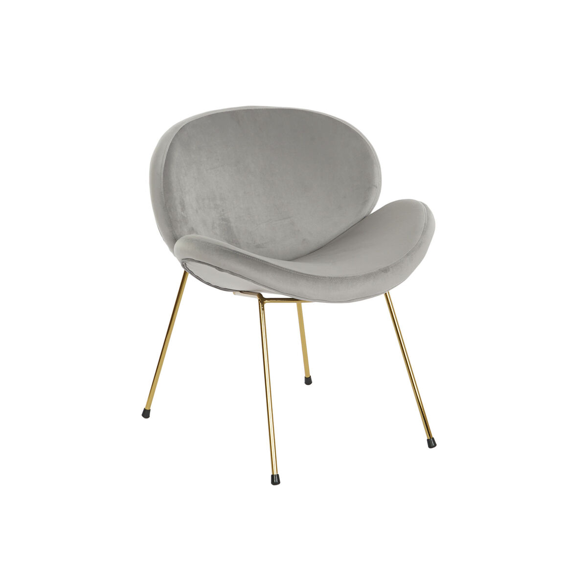 Stol DKD Home Decor Gyllene Ljusgrå 62 x 58 x 73 cm