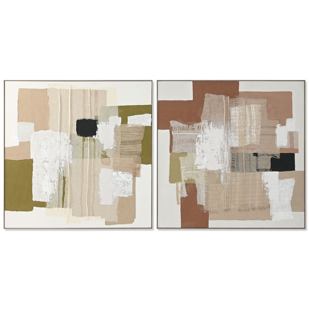 Kanvas Home ESPRIT polystyren Kanvas 121 x 5,2 x 121 cm (2 antal)