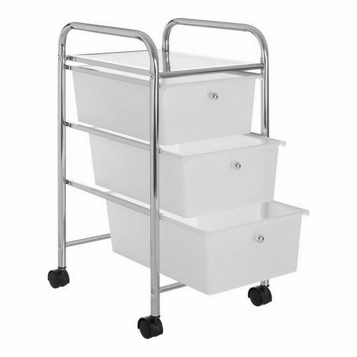 Byrå Confortime Metall Med hjul Plast 33 x 32,5 x 65 cm (2 antal) - 3