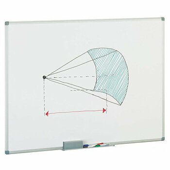 Magnetkort Faibo Melamin 100 x 150 cm Vit Aluminium