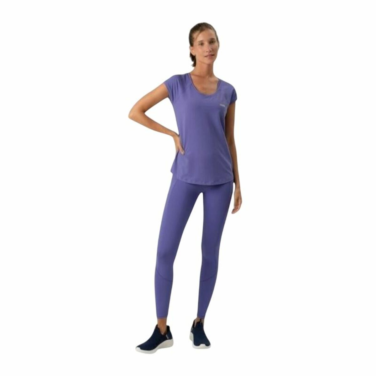 T-shirt med kortärm Dam Ditchil Ease Purpur - 2