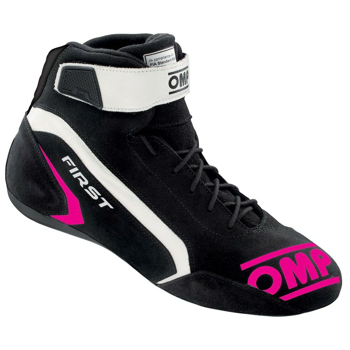 Racing-kängor OMP FIRST Svart Fuchsia 40